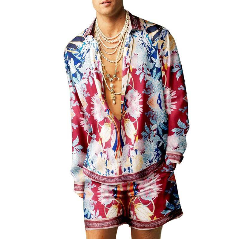 Men's Shirt Shorts Suit 40477519YM-DESTINY