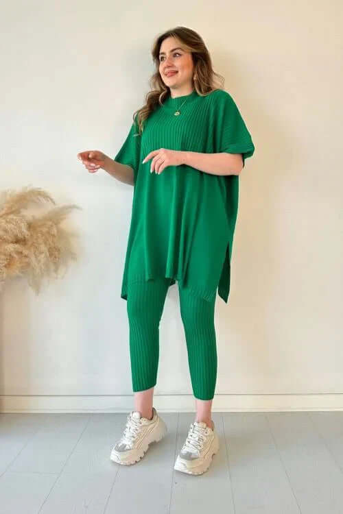 Zoey - loose top knitted t-shirt-DESTINY