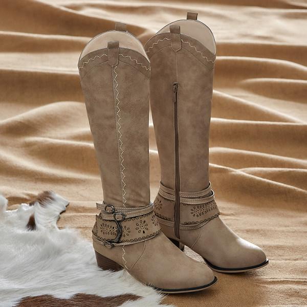 Fashion vintage boots-DESTINY