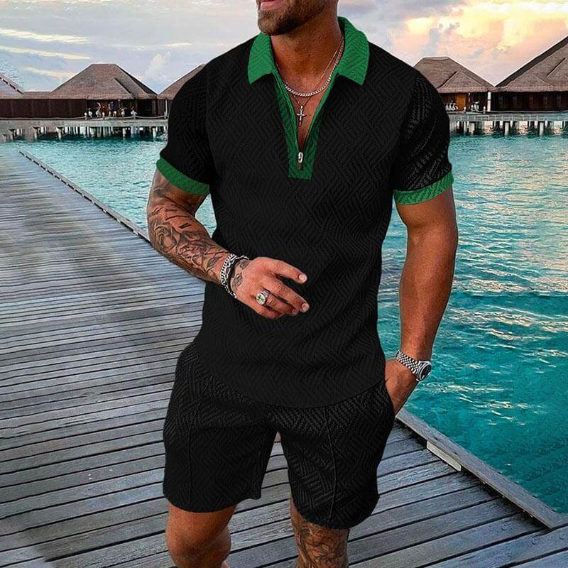 MEN'S CASUAL POLO SHIRT SET 64791773YM-DESTINY