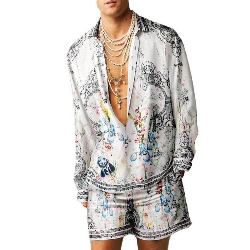 Men's Shirt Shorts Suit 50862463YM-DESTINY