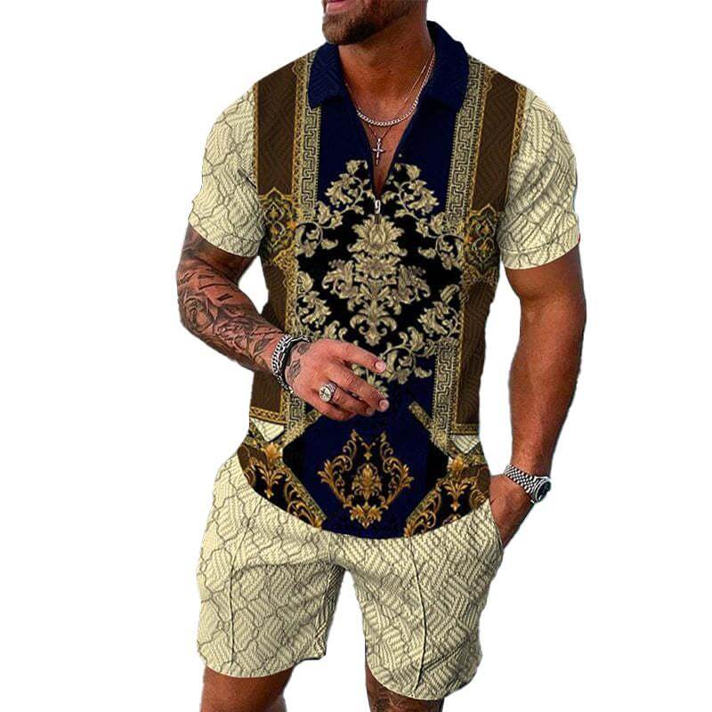 Men's Casual POLO Shorts Set 26702497YM-DESTINY