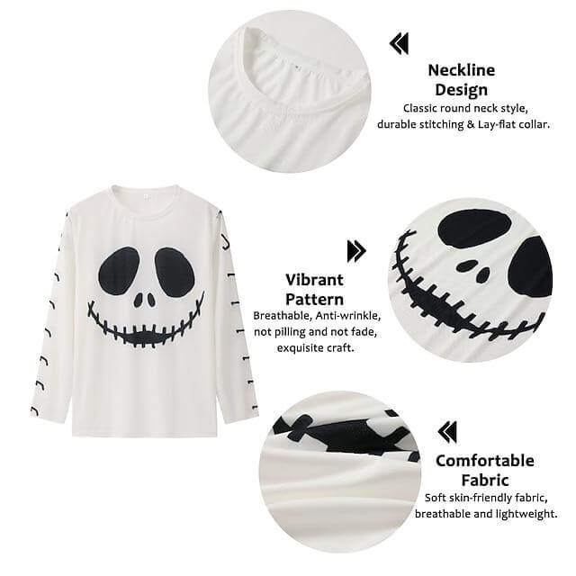 Men's Smiley Print Long Sleeve T-Shirt 75919422L-DESTINY