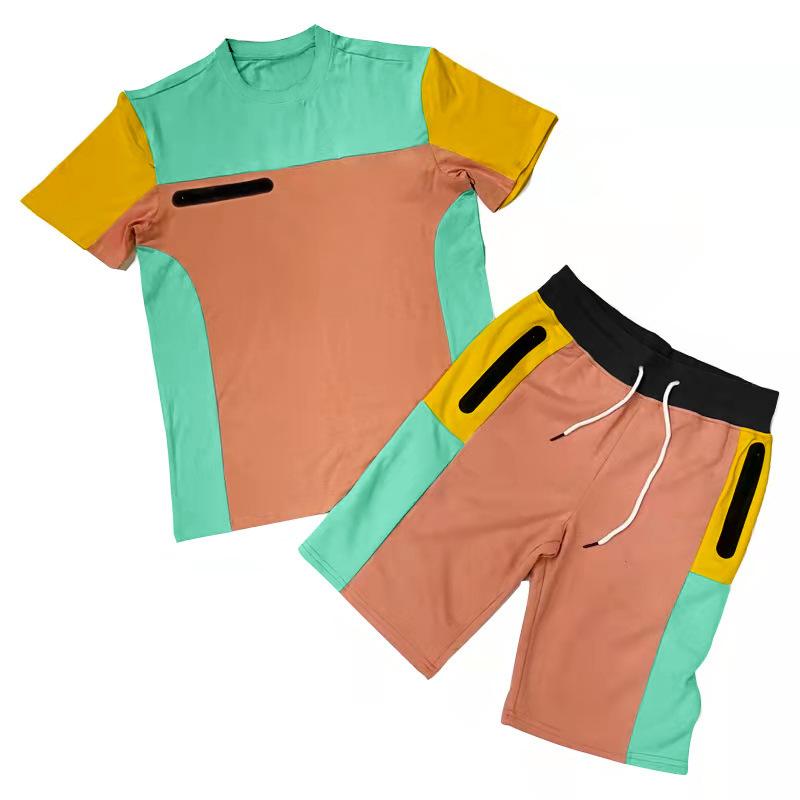 Men's Stitching Color Contrast Sports Suit 51108111L-DESTINY