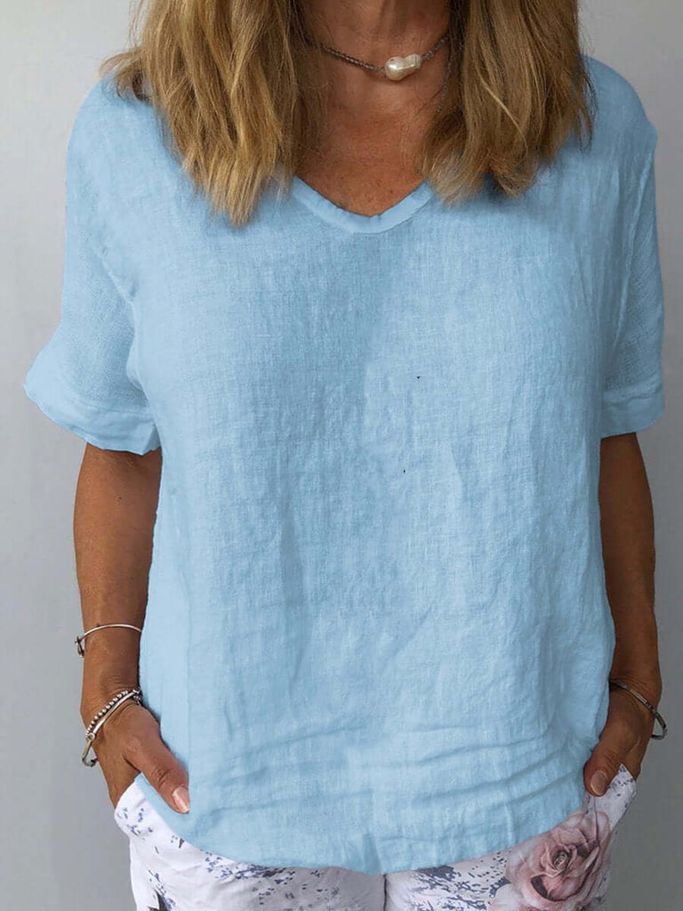 Women's Cotton & Linen Casual Top-DESTINY