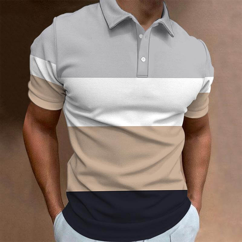 Men's New Short-sleeved POLO Shirt 13010132YM-DESTINY