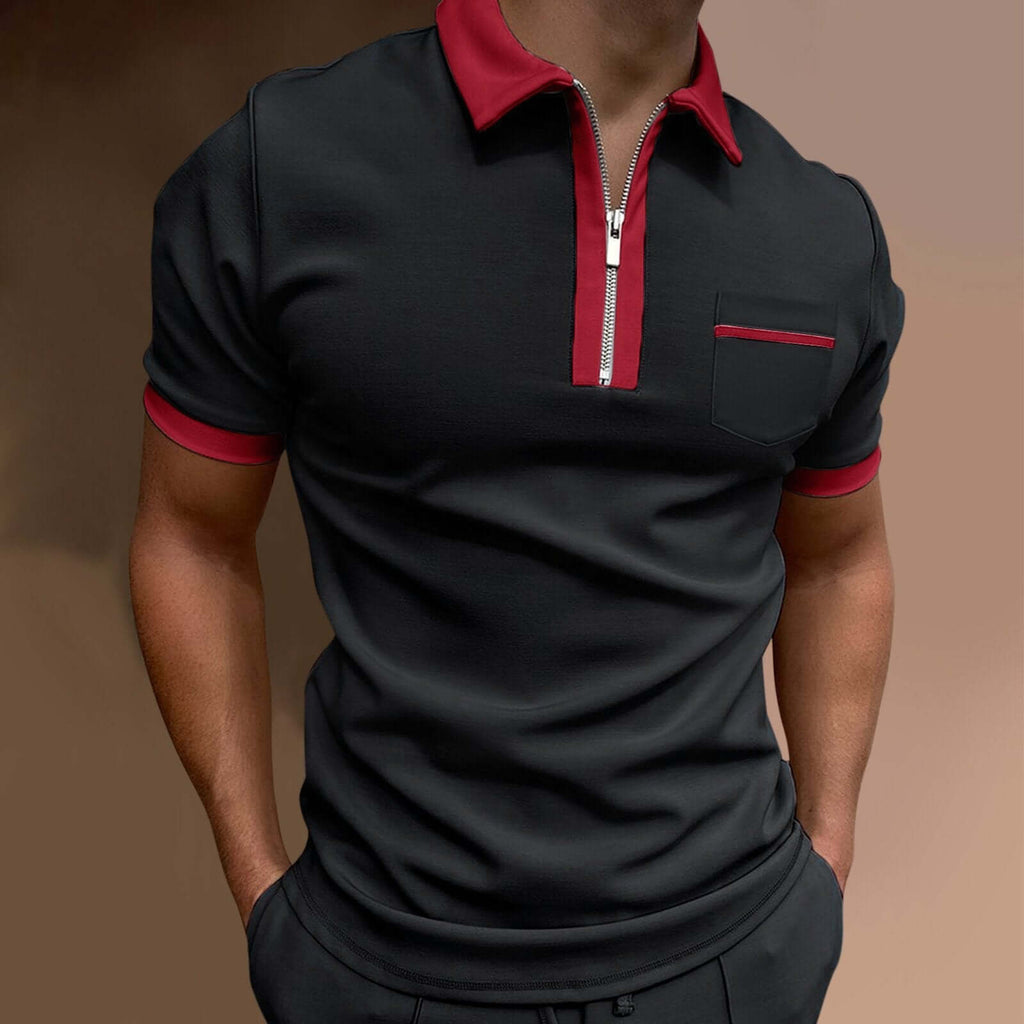 Men's Lapel Casual Polo Shirt 93264236L-DESTINY