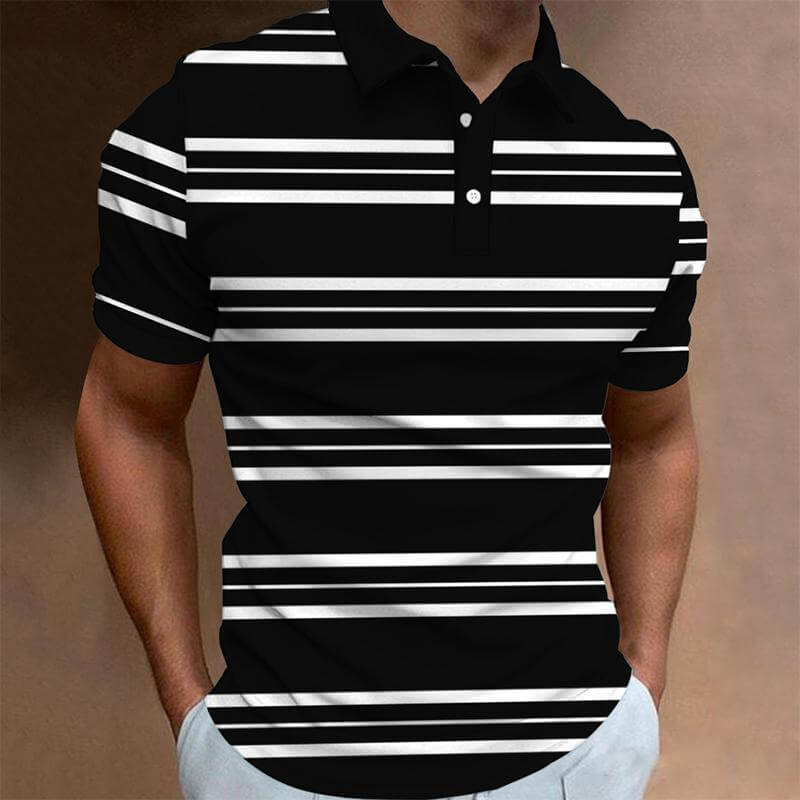 Men's New Short-sleeved POLO Shirt 13010132YM-DESTINY