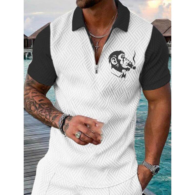 Men's Fashion POLO Short Sleeve T-Shirt 47199667YM-DESTINY