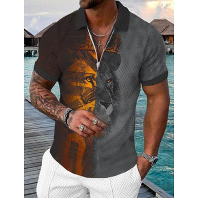 Men's Fashion POLO Short Sleeve T-Shirt 00796527YM-DESTINY