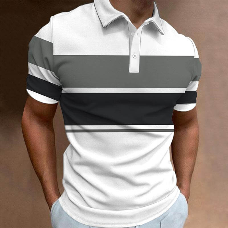 Men's New Short-sleeved POLO Shirt 13010132YM-DESTINY