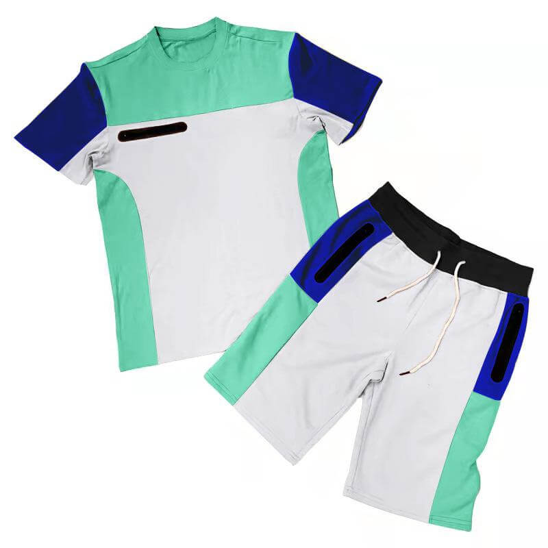 Men's Stitching Color Contrast Sports Suit 51108111L-DESTINY