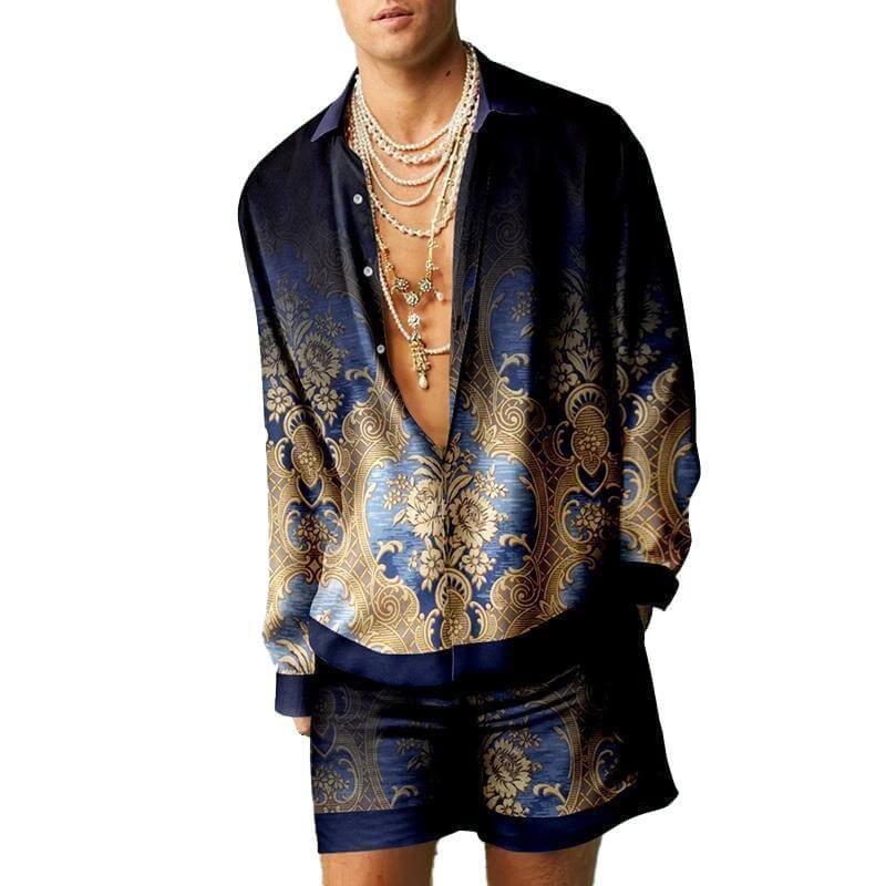 Men's Shirt Shorts Suit 26633829YM-DESTINY