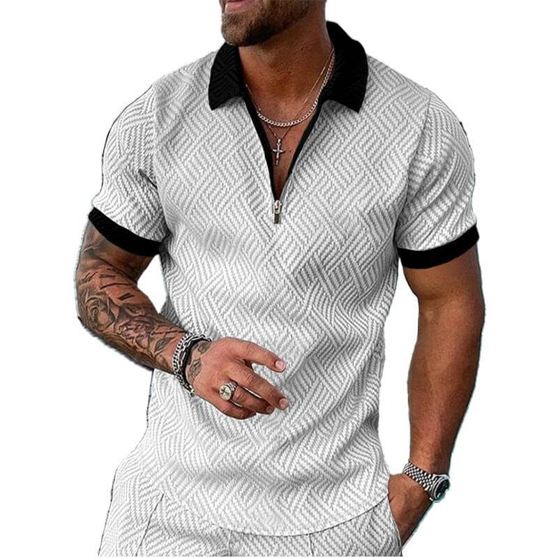 Men's Casual Short-sleeved POLO Shirt 10259963YM-DESTINY