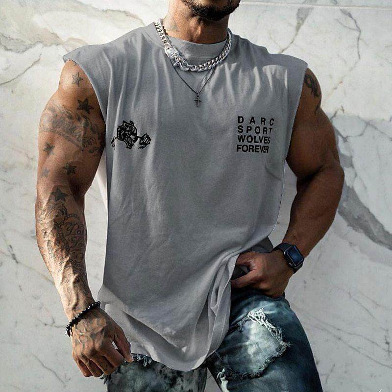 Men's 3D Printed Crew Neck Tank Top 76274222YY-DESTINY