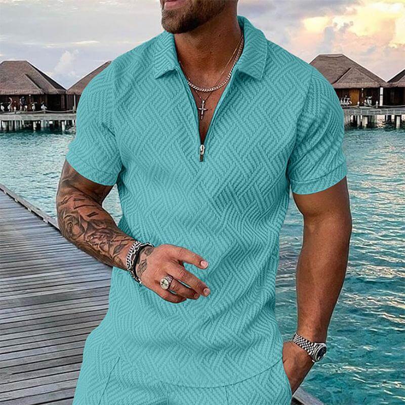 Men's Casual Short-sleeved POLO Shirt 10259963YM-DESTINY