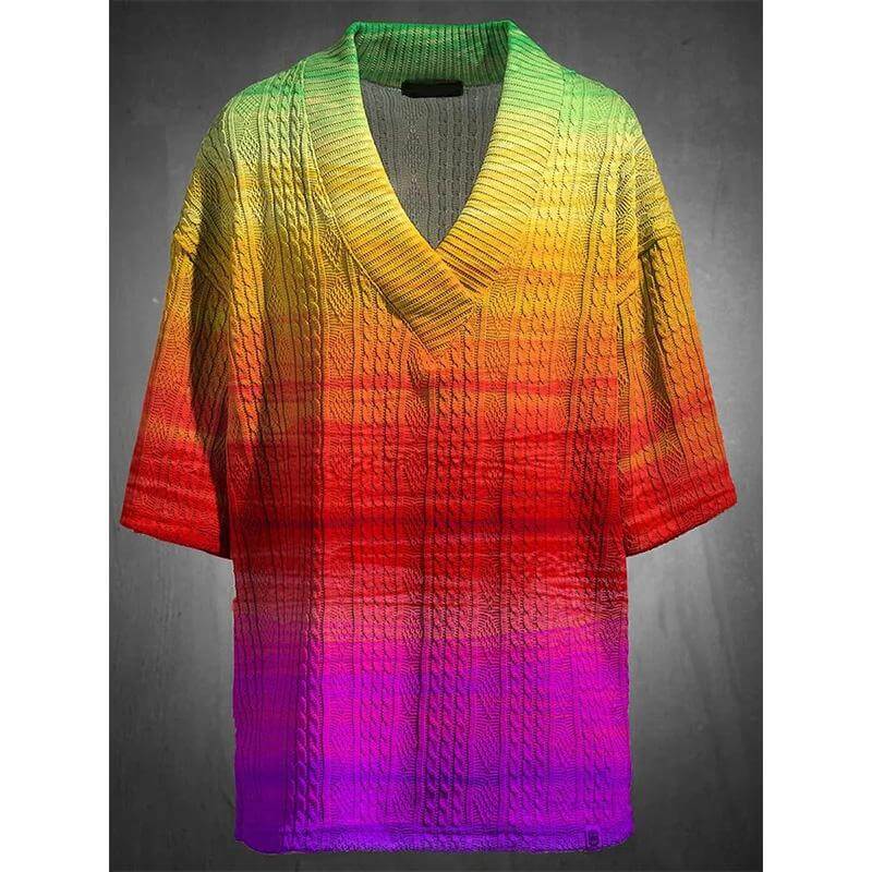 MEN'S ART CASUAL PRINT SHORTS SET 56319922YM-DESTINY