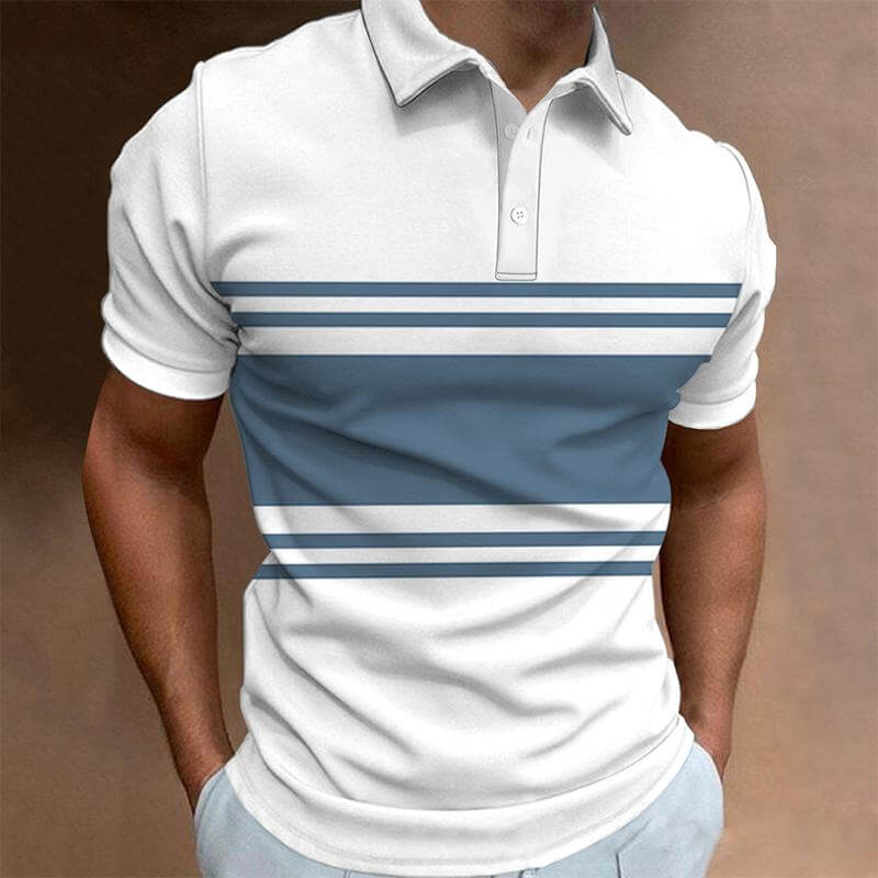 Men's New Short-sleeved POLO Shirt 13010132YM-DESTINY