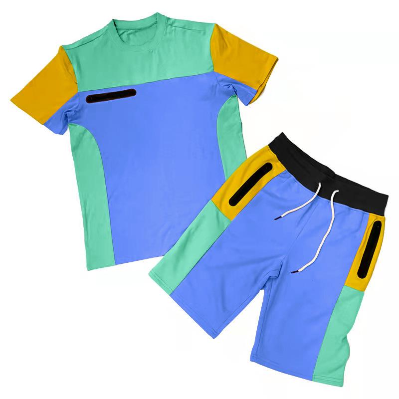 Men's Stitching Color Contrast Sports Suit 51108111L-DESTINY