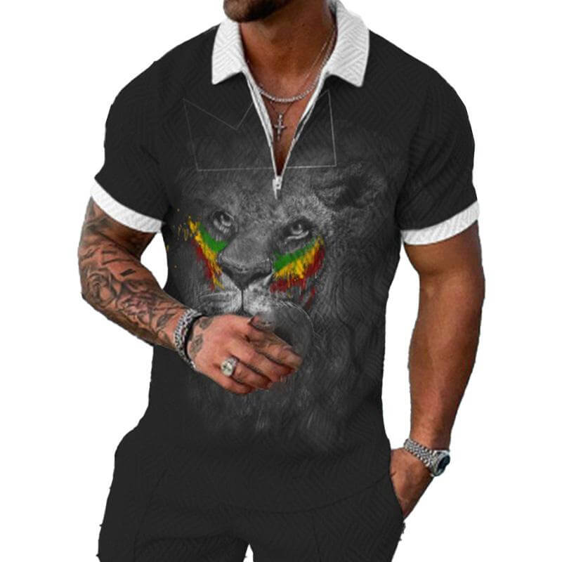 Men's Fashion POLO Short Sleeve T-Shirt 00796527YM-DESTINY