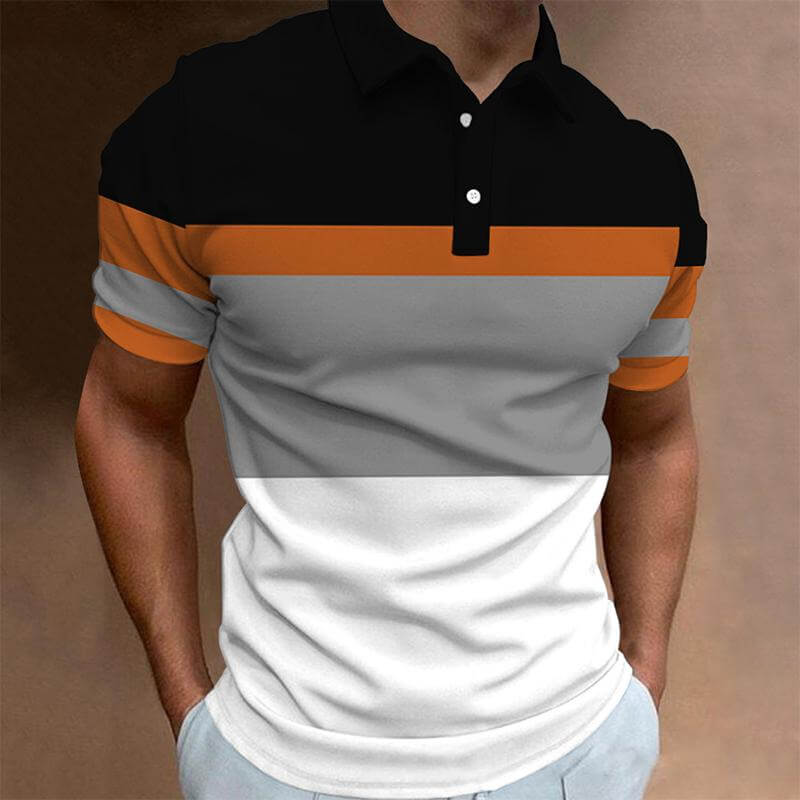 Men's New Short-sleeved POLO Shirt 13010132YM-DESTINY