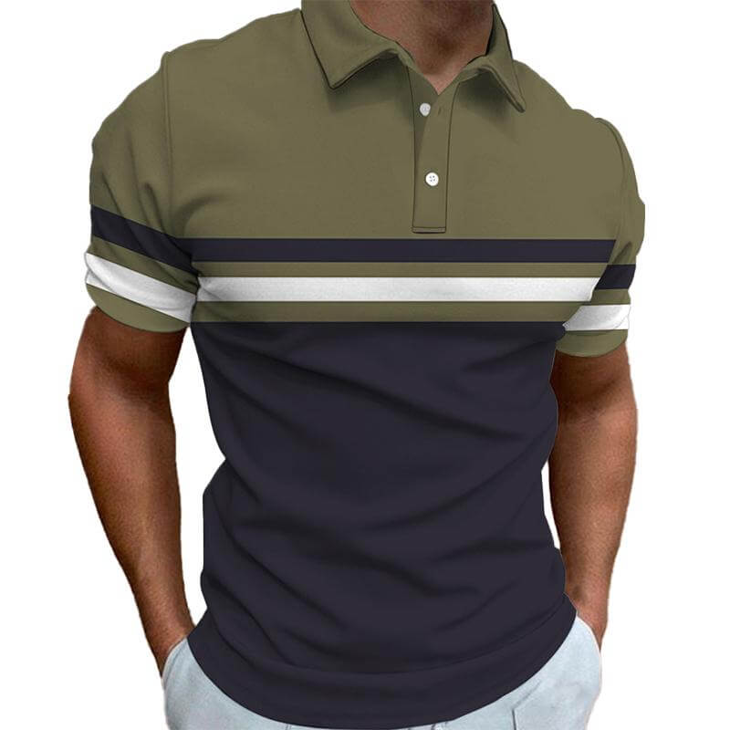 Men's New Short-sleeved POLO Shirt 13010132YM-DESTINY