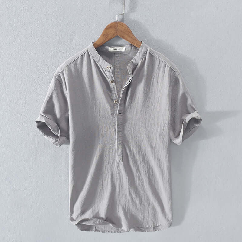 MAX | COTTON AND LINEN SUMMER SHIRT-DESTINY