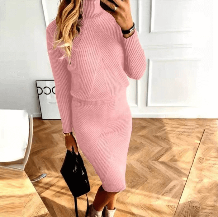 Carla® | Cosy sweater knit dress-DESTINY