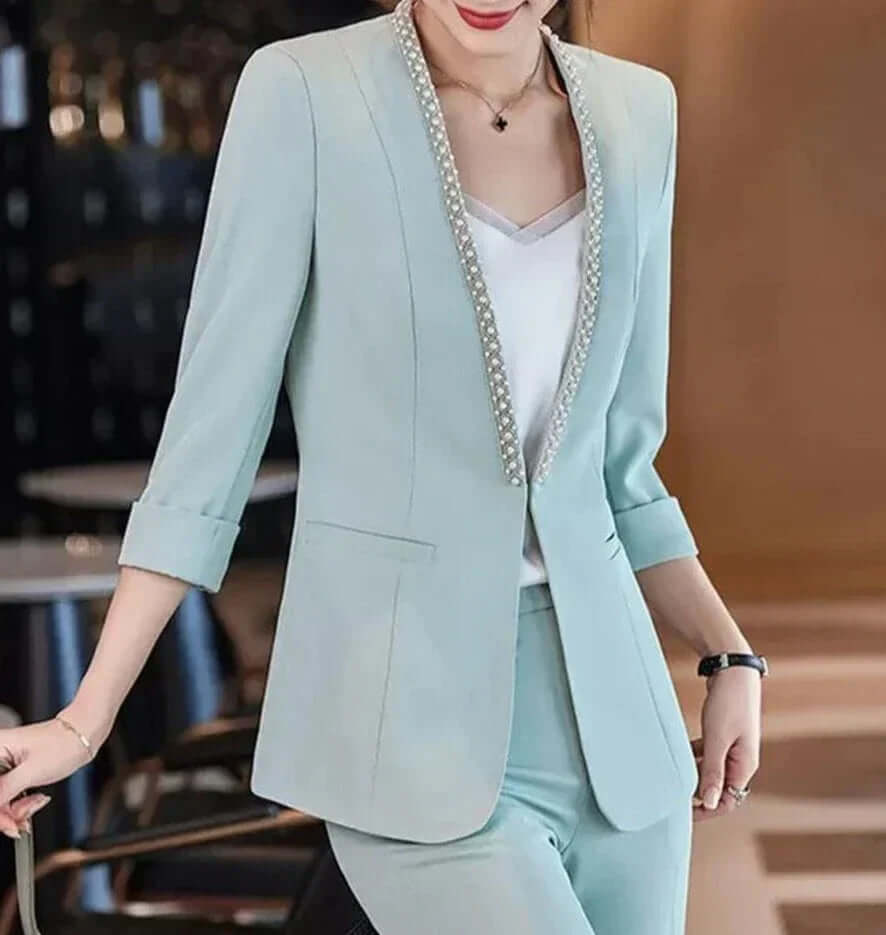 Casual blazer with half sleeves-DESTINY