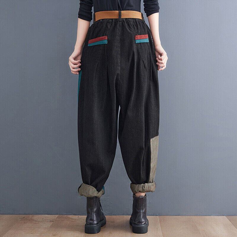 Mixed colour trousers-DESTINY