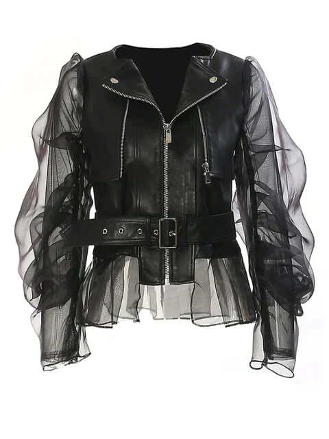 Ladies leather jacket-DESTINY