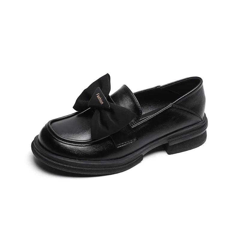 Elegant slip-on shoes with bow accent-DESTINY