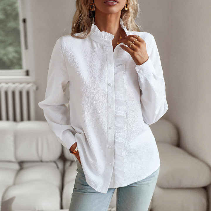 Lisbeth - Elegant long sleeve blouse-DESTINY