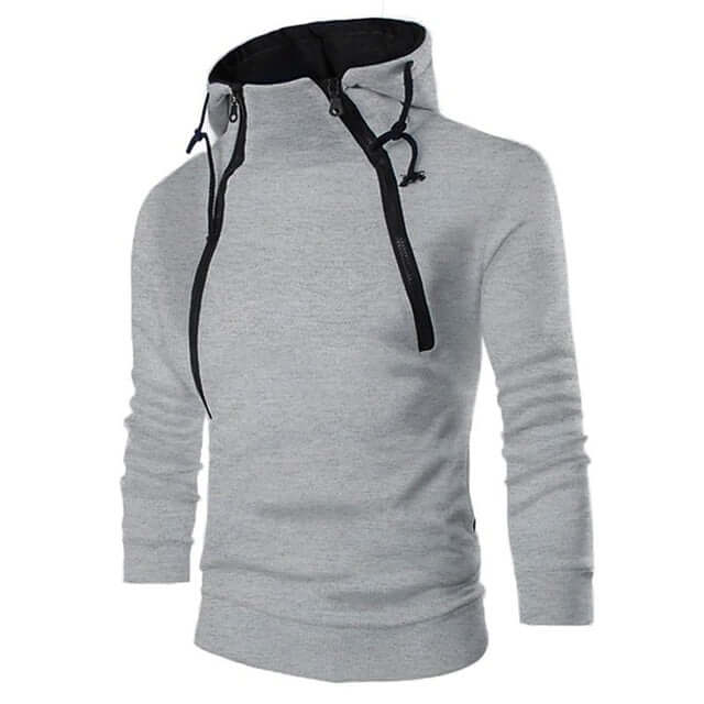 High neck hoodies for men-DESTINY