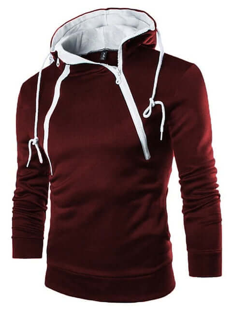 High neck hoodies for men-DESTINY