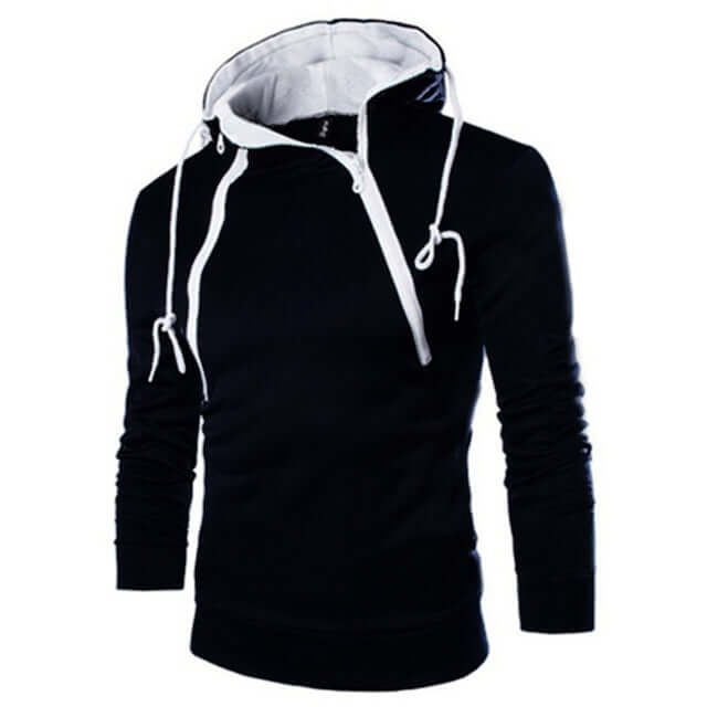 High neck hoodies for men-DESTINY