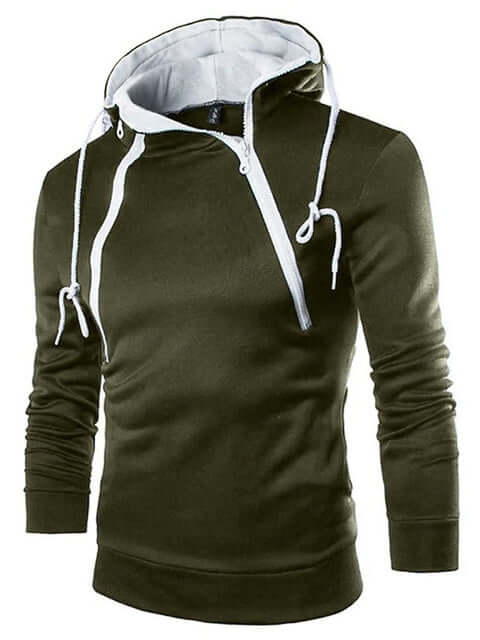 High neck hoodies for men-DESTINY