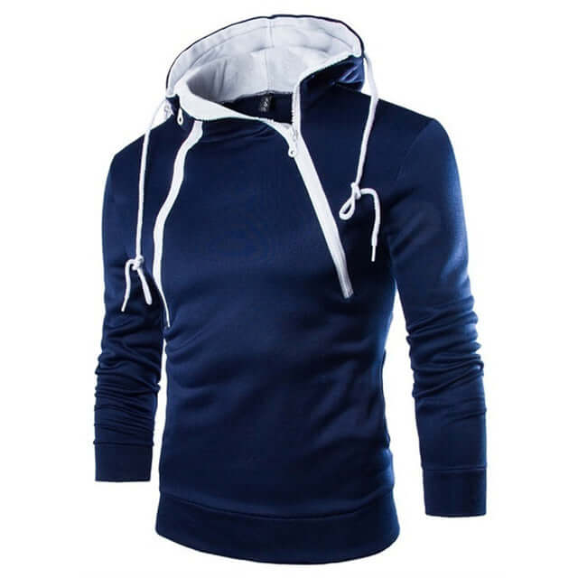 High neck hoodies for men-DESTINY